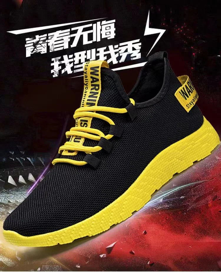 Heren sneakers, casual, lichtgewicht sportschoenen van mesh, zomers, voor heren, outdoor, zachte zool, ademend, comfortabel, modieus, trendy hardloopschoen