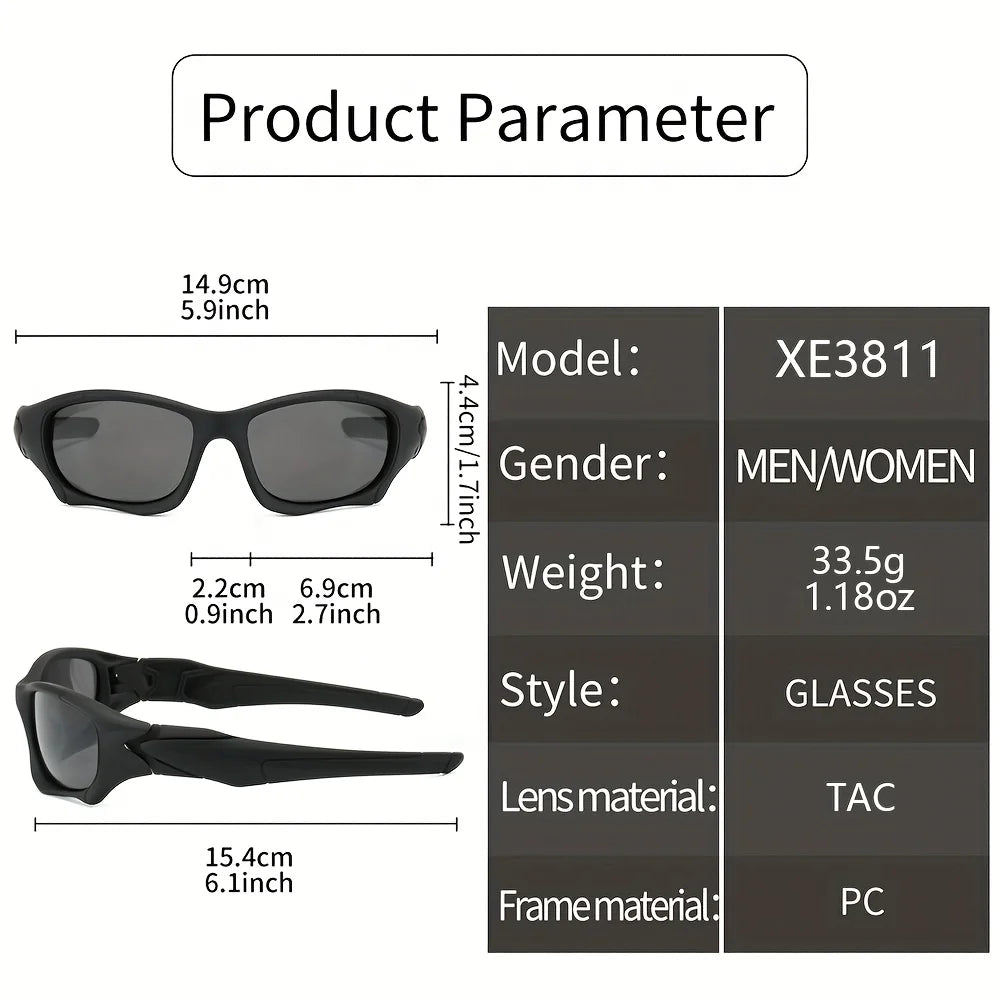Tactical Windproof Fishing Sunglasses Men Women Classic Camouflage Shades with UV Protection for Outdoor Driving Cycling Hiking