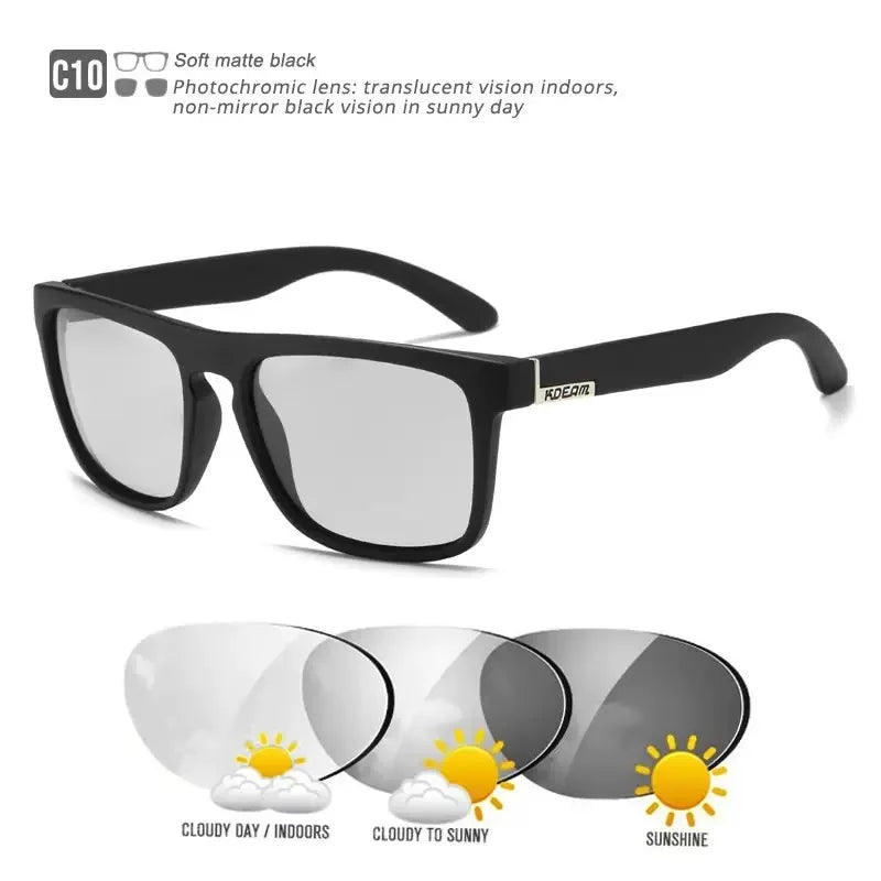 Outdoor Sport Square Myopia Lens Prescription Sunglasses Men Polarized Driving Anti-Glare Myopes Lunettes 0 -0.5 -0.75 To -6.0
