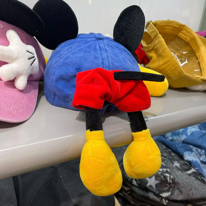 Girls Cute Cartoon Mouse Ears Baseball Cap Anime Duckbill Style Y2K Outdoor Fashion Sunscreen Sunshade Trendy Cap for Women