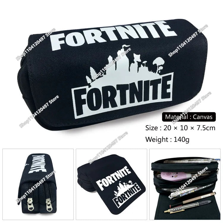 Victory Royale ученически несесер за момчета и момичета Fortnited Capacity, кутия за химикалки Peely Llama Hero за деца и тийнейджъри, чанти