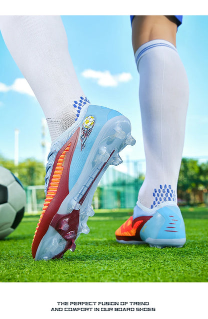New Men Football Boots Sport Soccer Shoes Outdoor Cleats Adult Non Slip Boys Long Spikes Training Breathable Match Comfortable