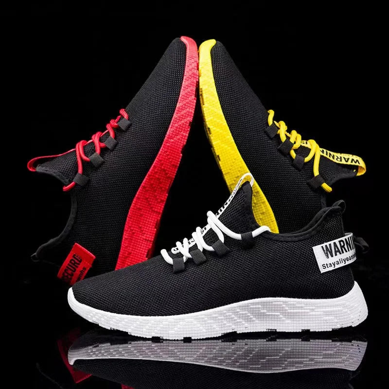 Heren sneakers, casual, lichtgewicht sportschoenen van mesh, zomers, voor heren, outdoor, zachte zool, ademend, comfortabel, modieus, trendy hardloopschoen