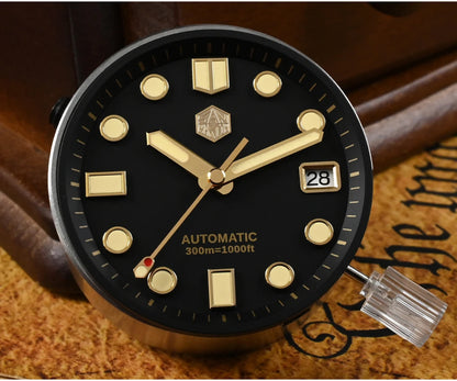 San Martin Design 44mm Men Diver Watch MM300 Sport Steel Vintage NH35 Automatic Mechanical Sapphire Waterproof 300M Lum SN0087