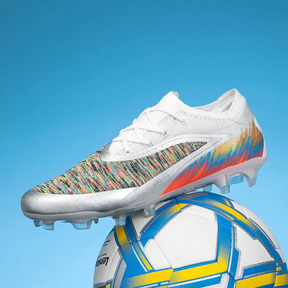 Nouvelles chaussures de football pour hommes, ultralégères, pour l'entraînement en extérieur, livraison directe, chaussures de foot à crampons longs FG antidérapantes