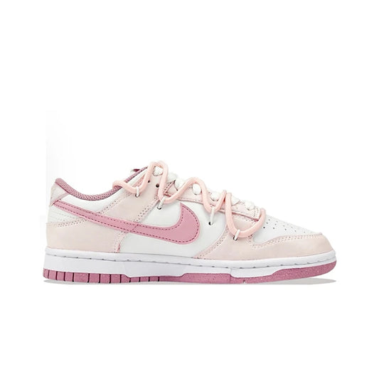 Skräddarsydda sneakers Nike Dunk Low Honey Rose, handmålade med hjärtmotiv, fashionabla, mångsidiga, dämpande och slitstarka skor för kvinnor