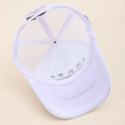 Unisex Men Women Cap Pentagram Embroidery Baseball Net Caps Spring Summer Outdoor Adjustable Casual Hats Sunscreen Hat