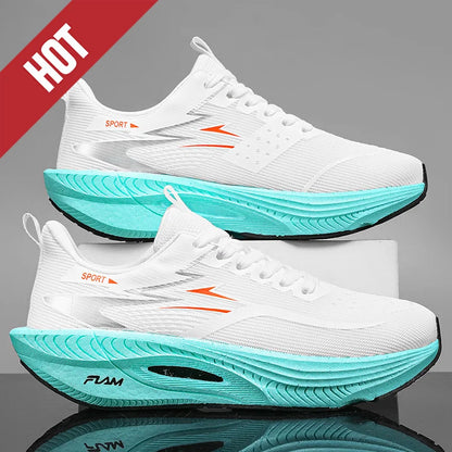 NEW Running Shoes Carbon Board Marathon Men Sports Breathable Lightweight Women's Comfortable Athletic Nonskid Sneakers Casual