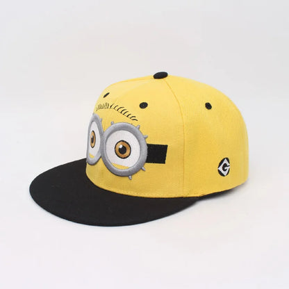 Minions Despicable Me Kevin Baseball Cap High Color Value Cute Shape Parent-Child Sunscreen Adjustable Wide Brim Sunshade Hat