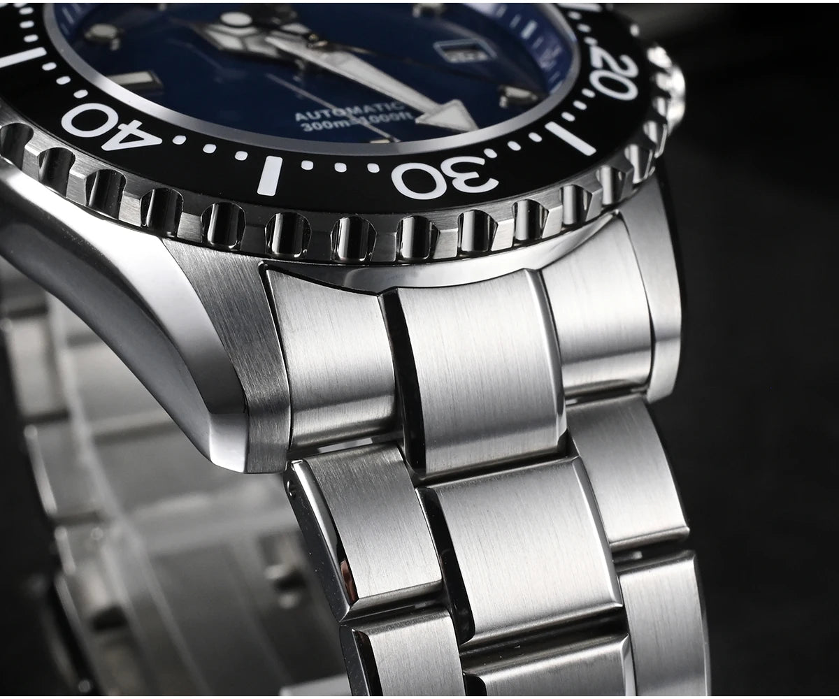 San Martin New 40-44mm Luxury Men's Diver Watch Classic High Quality NH35 YN55 Automatic Mechanical Sapphire BGW-X1 20Bar SN0009