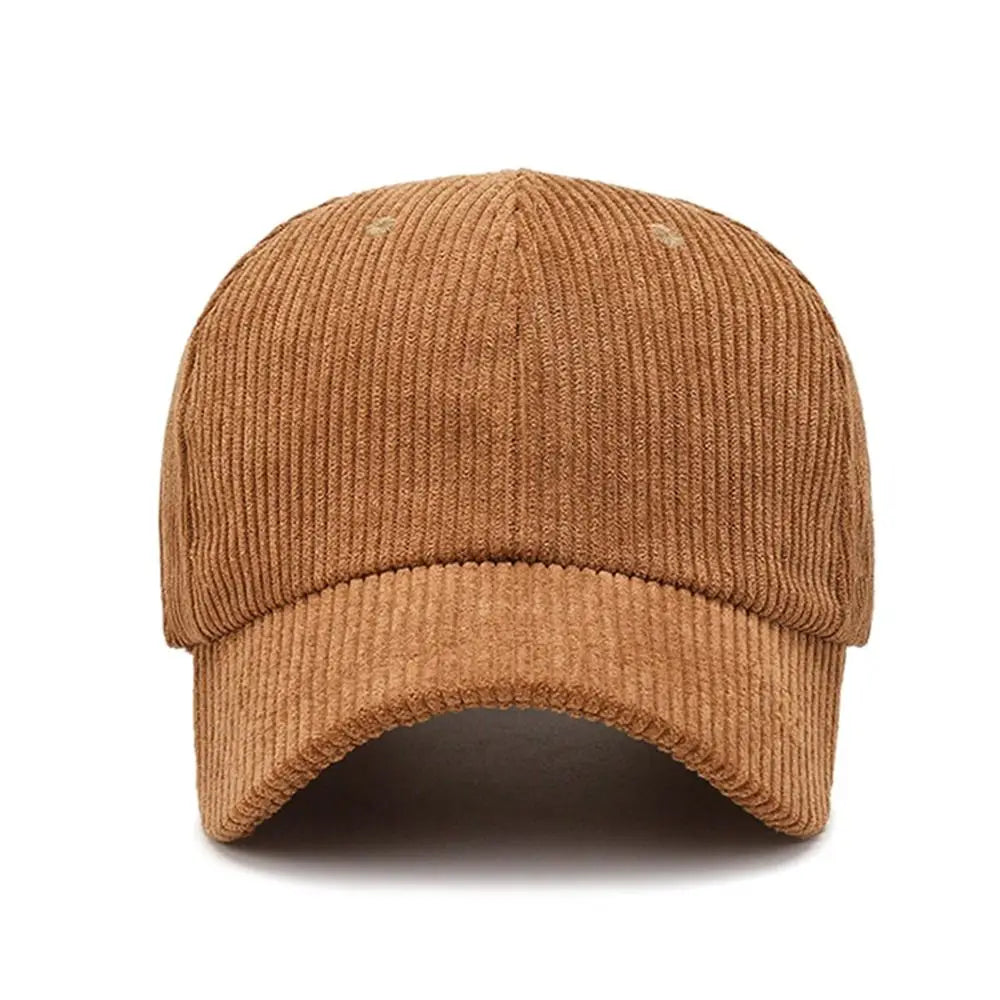 Unisex-baseballkeps i corduroy, justerbar solhatt, hiphop-keps för män