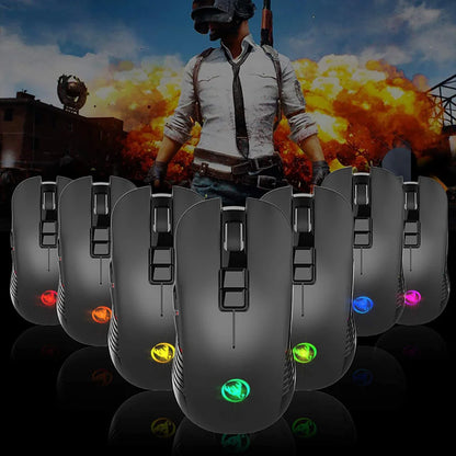 2.4G USB-C Wireless Mouse Rechargeable Gaming Mouse 3600DPI 7 Button Type-c Mute Mice for Macbook Laptop PC Game Mouse Computer