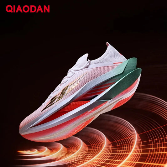 QIAODAN Feiying Plaid 3 Herren-Laufschuhe mit Carbonplatte – Marathon-Rennschuhe – leichte, atmungsaktive Schuhe – QDB023262290