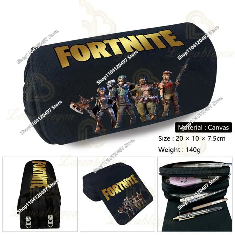 Victory Royale ученически несесер за момчета и момичета, Fortnite, голям капацитет, Peely, Llama Hero, детска кутия за химикалки, чанти за деца и тийнейджъри