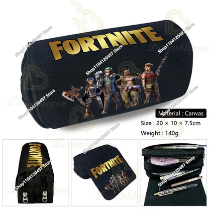 Victory Royale ученически несесер за момчета и момичета Fortnited Capacity, кутия за химикалки Peely Llama Hero за деца и тийнейджъри, чанти