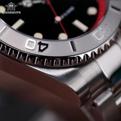 ADDIESDIVE Luxury Men's Diver Steel Watch 200m Waterproof Ceramic Bezel Analog Watch BGW9 Luminous Business Quartz Watch AD2040