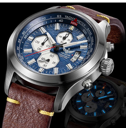 YELANG V1029S Men's Quartz Watch 42mm Japan OS10 Movement T100 Luminous 100M Waterproof Sports Military Style Watches Sapphire