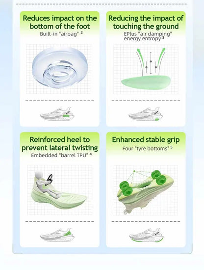 Onemix New Original - Scarpe sportive da running da uomo, ammortizzanti, morbide, leggere, in mesh traspirante, antiscivolo, sneakers con cushioning