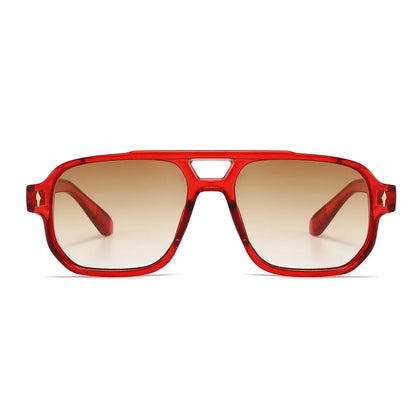 Retro Double Beam Sunnies HD Leopard Print Eyewear Unisex Polarized Sunglasses Waterproof Lightweight Anti-UV Glasses Outdoor