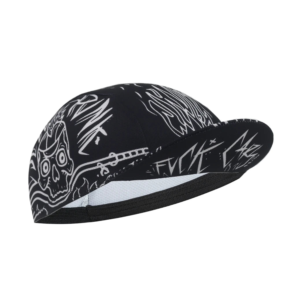 Skull Cycling Cap for Men Women Outdoor Sports Hat Summer Breathable Under Helmet Cycling Hat