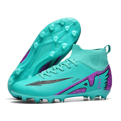 Chaussures de football unisexes tendance, crampons antidérapants, baskets d'entraînement légères, chaussures de football d'extérieur pour hommes