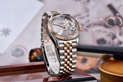 2026 New PAGANI DESIGN Enamel Dial DD36 Luxury Silver Gold Automatic Watch For Men AR Sapphire Crystal Mechanical Wristwatch Men