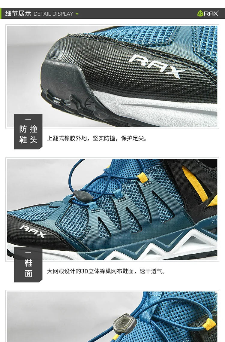 RAX Upstreams Aqua-schoenen voor heren, outdoorsport-sneakers voor mannen, outdoor-zomersandalen voor op het strand, visschoenen, zwemschoenen