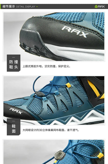 RAX Upstreams Aqua-schoenen voor heren, outdoorsport-sneakers voor mannen, outdoor-zomersandalen voor op het strand, visschoenen, zwemschoenen