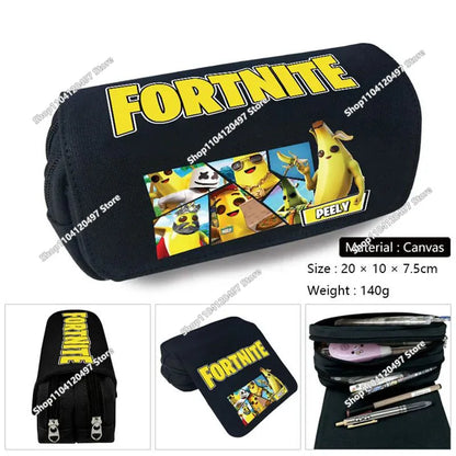 Victory Royale ученически несесер за момчета и момичета, Fortnite, голям капацитет, Peely, Llama Hero, детска кутия за химикалки, чанти за деца и тийнейджъри