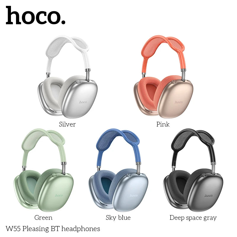 HOCO W55 sur l'oreille Bluetooth écouteur sans fil musique casque micro HiFi Audio casques stéréo son Sport écouteurs 40MM AUX TF