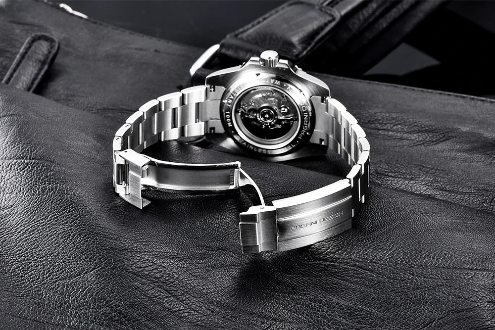 PAGANI DESIGN Men's Automatic Mechanical Watch PD1661 8215 Dive Stainless Steel Waterproof Clock Sapphire Reloj Hombre
