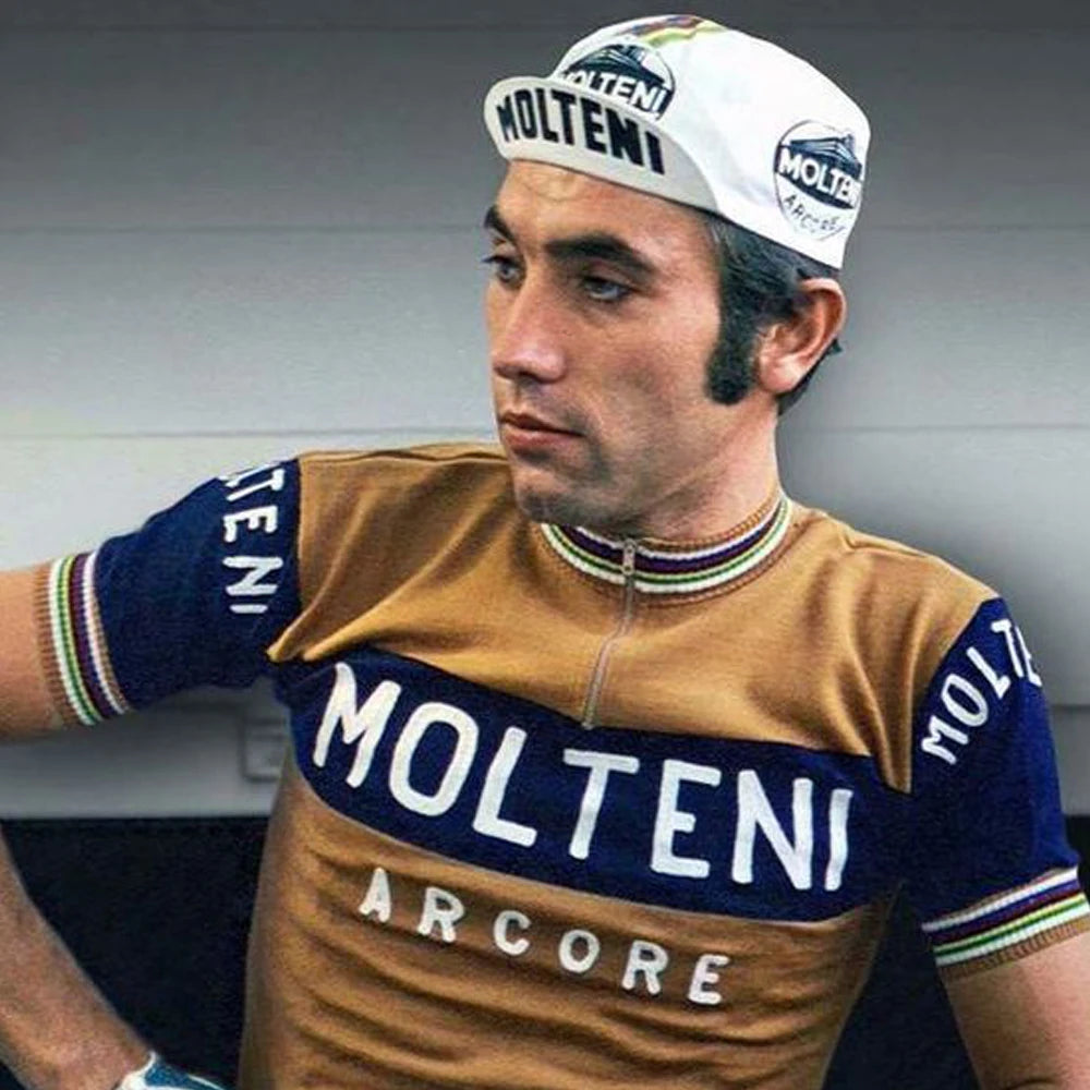 Retro cyklistická čepice Team Molteni – prodyšná ochrana před sluncem, outdoorová sportovní čepice, unisex