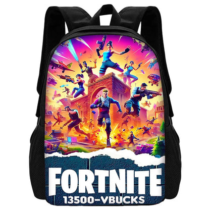 Hot Game Shooting Fortnites Kids Backpacks Boys and Girls Student Birthday Gift Child School Bag Unisex Camping Durable Rucksack