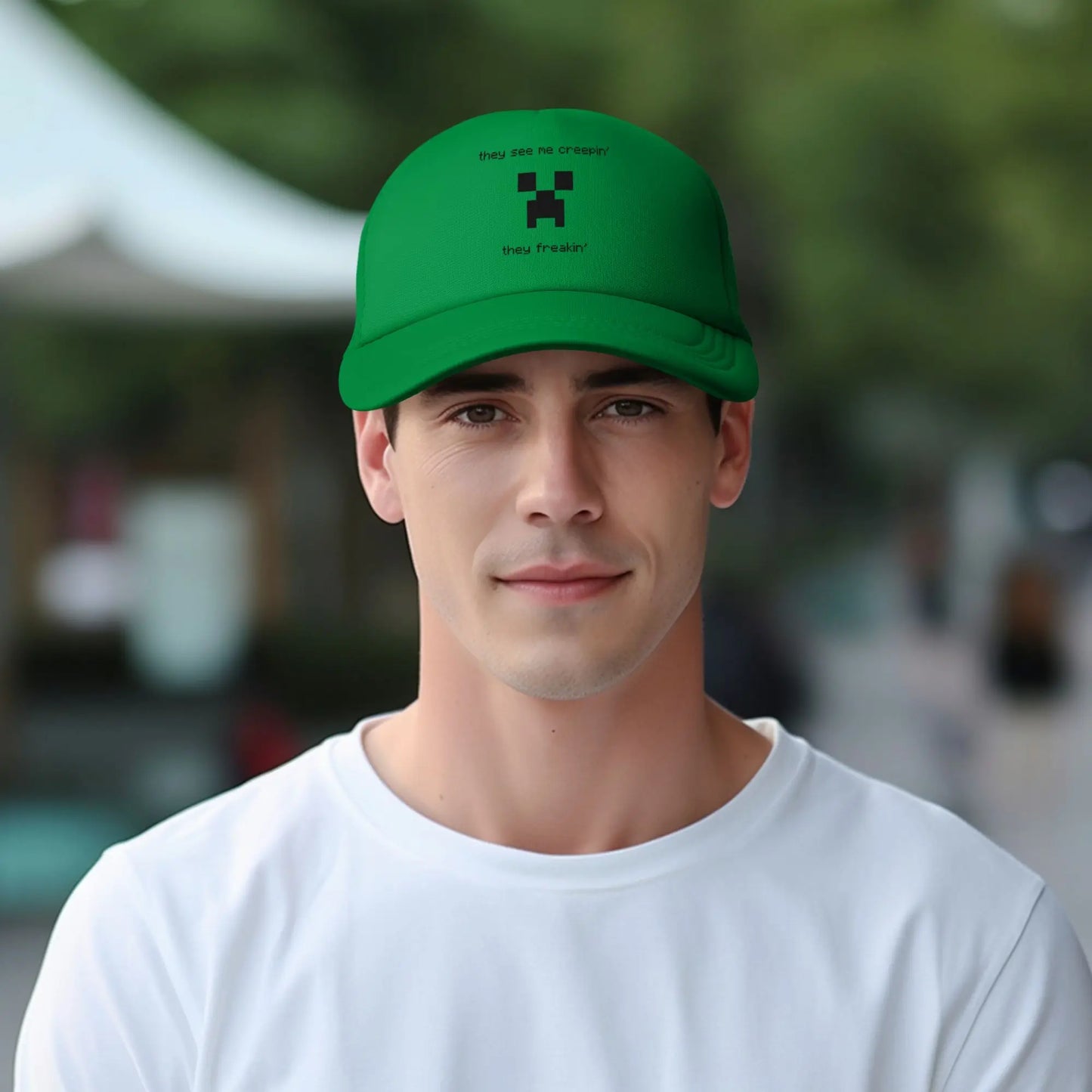 Adult Creepin Creepers Trucker Hat Mesh Baseball Cap Snapback Caps Hats Sun Hat Adjustable Sun Caps Summer