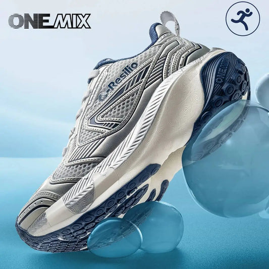 ONEMIX Baskets légères pour homme avec amorti, chaussures de sport et de course à amorti, chaussures décontractées pour femme, souples et élastiques 25216