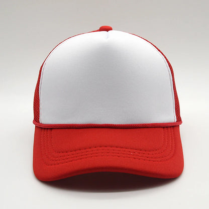 5 panel Trucker Caps Men Women Plain Blank Foam Mesh Baseball Cap With Rope Summer Breathable Outdoor Sport Sun Visor Hats