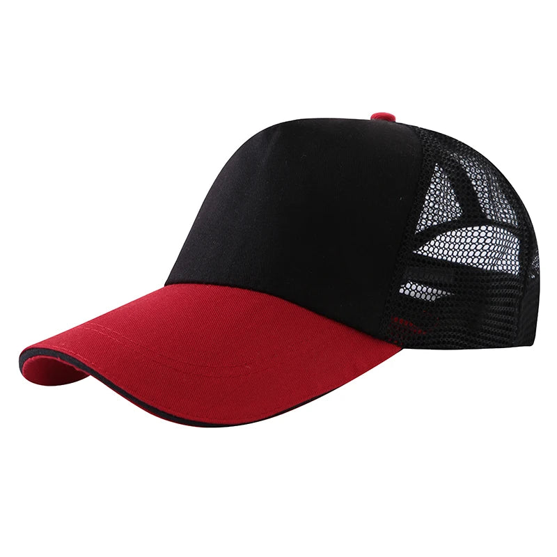 Customized baseball cap with printed logo contrasting duck tongue cap unisex personalized embroidered logo team culture hat