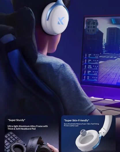 MCHOSE V9 Pro Headset with Microphone Three Mode Bluetooth Wireless Computer PC Gamer Headphones Accessories V9 Pro MCHOSE