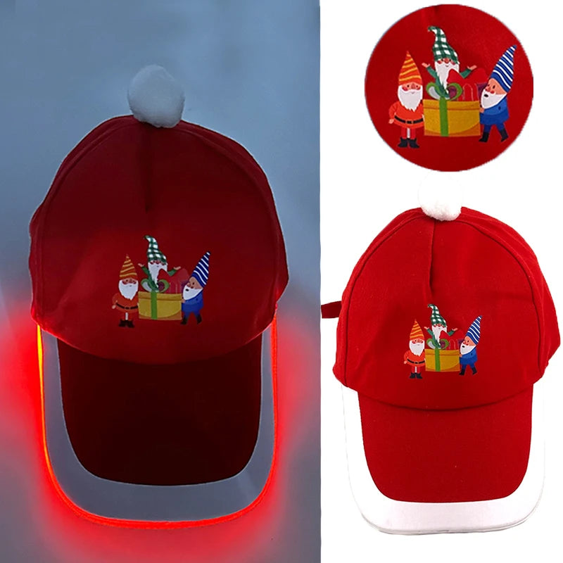 Gorra de béisbol luminosa LED de moda, gorra hip hop iluminada para bar y club, gorra fluorescente para hombre y mujer, accesorios para DJ, baile y disfraces