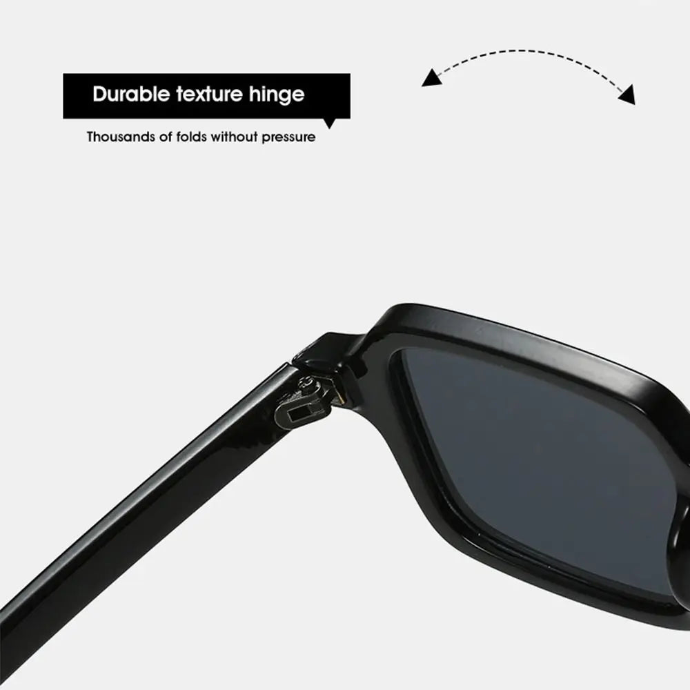 Fashion Square Sunglasses Women New Retro Rivets Decoration Glasses  Men Leopard Blue Sun Glasses Gradient Shades UV400