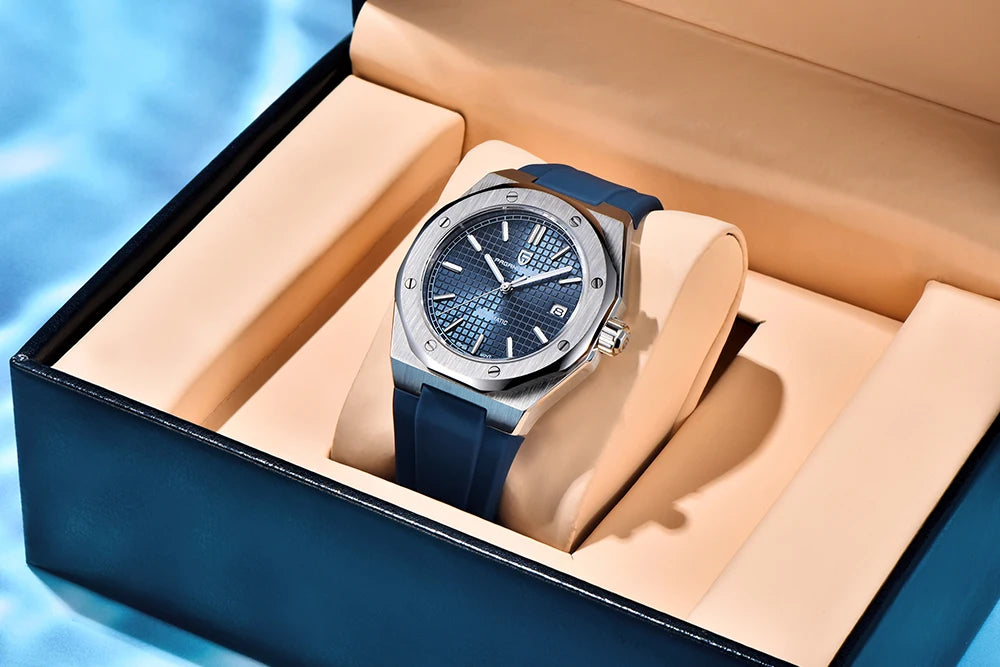 PAGANI DESIGN MIYOTA 8215 Men Automatic Mechanical Watches 40MM Sapphire Stainless Steel Waterproof Luminous Wrist Watch