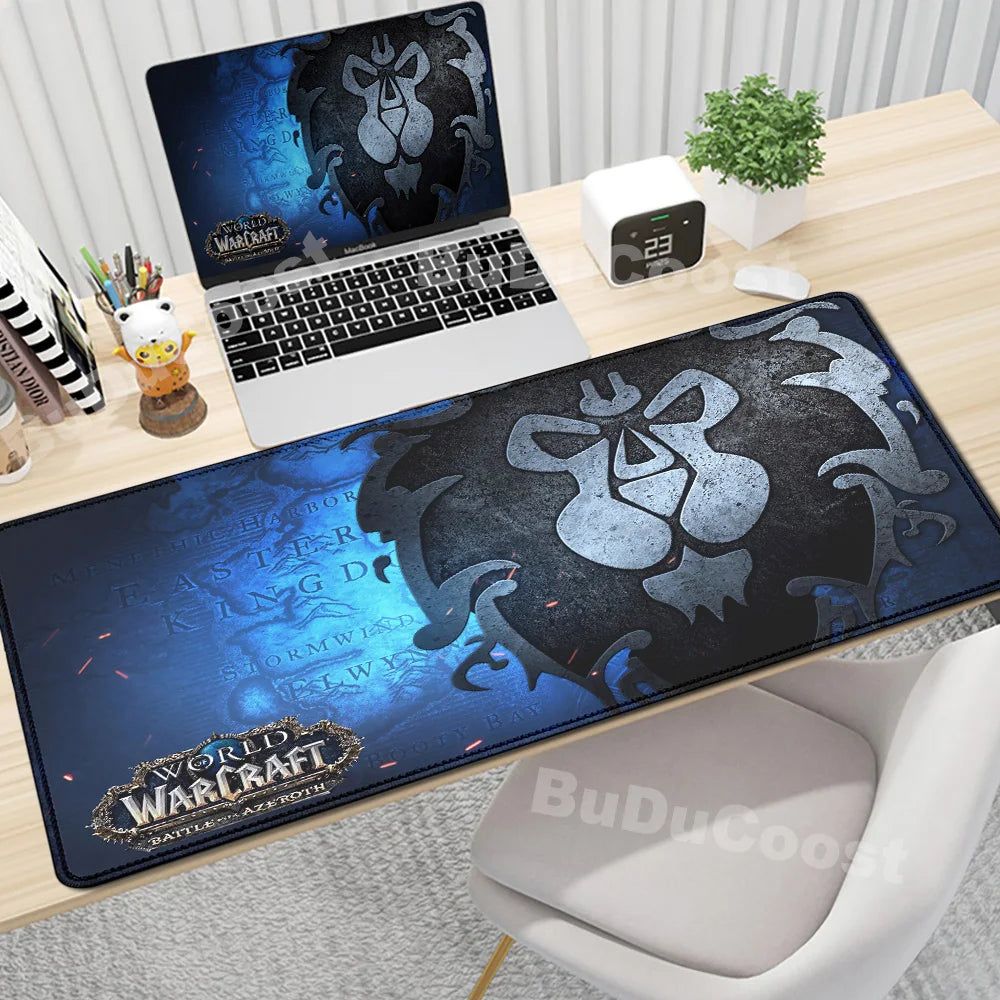 Anime World of Warcraft gaming podloga za stol, podloga za miš, računalni dodaci, XXL, zaključani rub, podloga za tipkovnicu i miša, gamerski tepih, uredske podloge