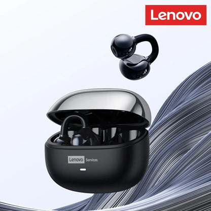 Auriculares Lenovo LE302 inalámbricos Bluetooth 6.0, batería de larga duración, clip deportivo para la oreja, estéreo HIFI con cancelación de ruido