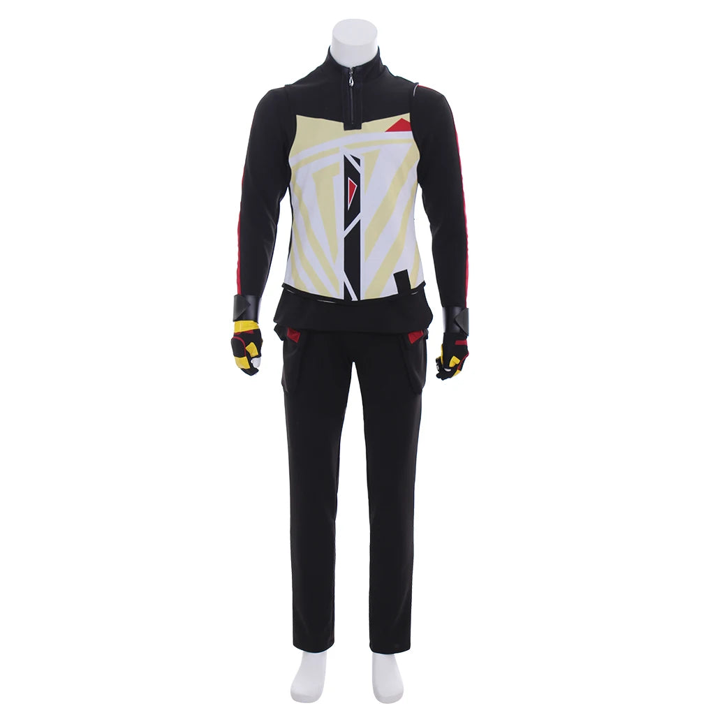 Fato de Cosplay Game Drift para Homem, Uniforme de Batalha Elegante, Conjunto Completo para Halloween, Carnaval e Festas, Disfarce de Combate