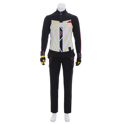 Fato de Cosplay Game Drift para Homem, Uniforme de Batalha Elegante, Conjunto Completo para Halloween, Carnaval e Festas, Disfarce de Combate