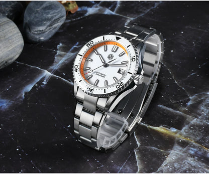 San Martin 2025 New Enamel Dial Full Luminous 39mm Dive Watch Luxury Men Watch NH35 Automatic Mechanical Waterproof 200m SN0129