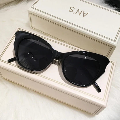 Fashion Cat Eye Sunglasses Women Vintage Sun Glasses Female Cateye Frame Mirror Retro Luxury Traveling Gradient Oculos De Sol