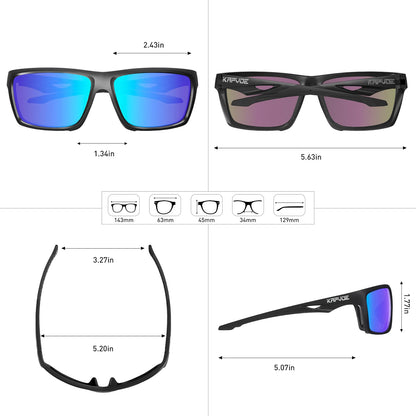 Kapvoe Fishing Sunglasses Polarized Sunglasses for Men Hiking Eyewear UV400 Lens Glasses Glasses HD Lens Outdoor Sunglasses 2026