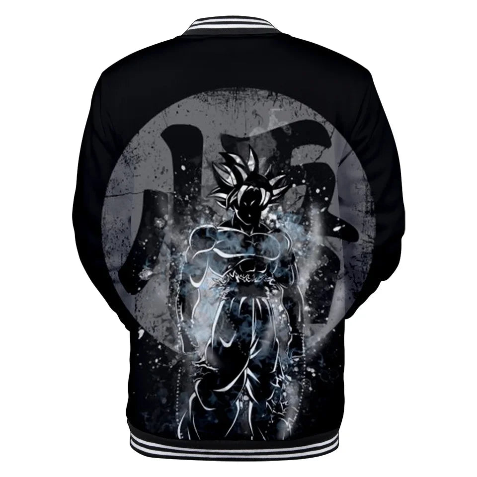 Dragon Ball Goku Kanji Symbol Men Zipper Hoodie Cartoon Japan Anime Women Sweatshirt 2025 New Fashion Children Jackets Coat, Produit gaming premium Fraquane