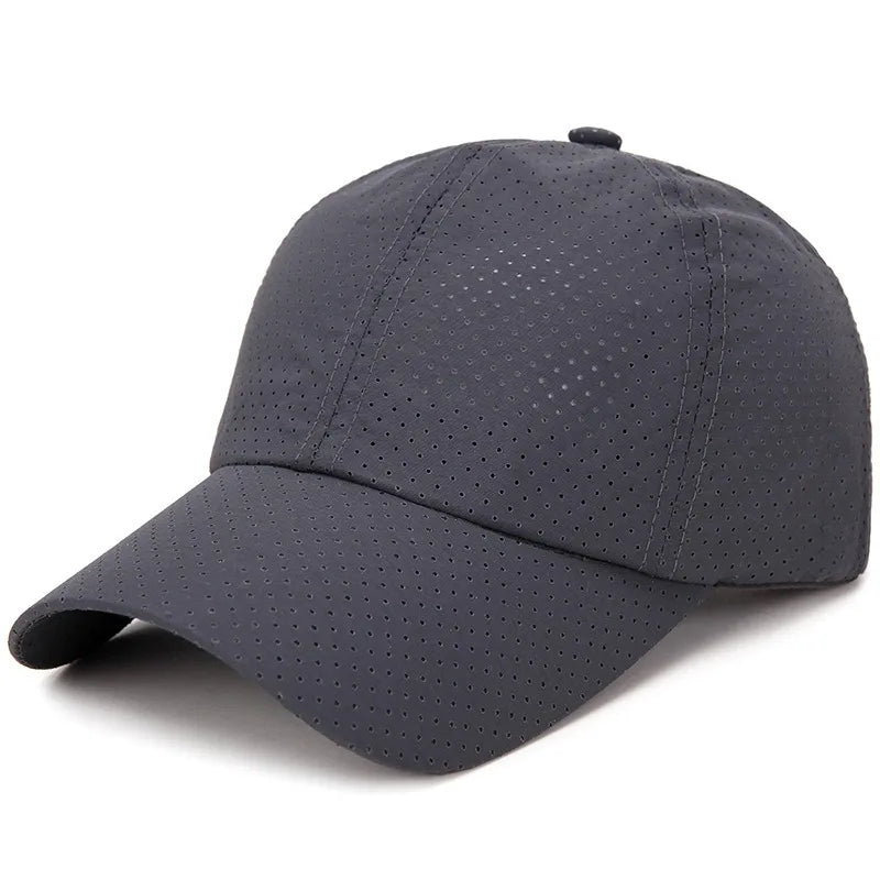 New Women Men Quick-Drying Spring Summer Baseball Cap Solid Breathable Snapback Hat Casual Fishing Sun Cap Hat For Women Men